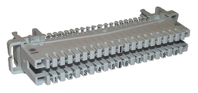 Terminal Block 10PAIR GREY (1-0
