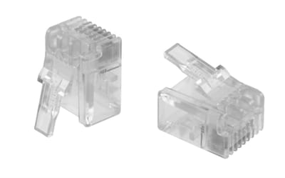 MOD.PLUG 6-6 UTP OVAL SOL/size