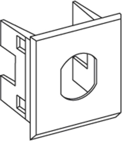 Mounting Frame for ST /koax adapter black