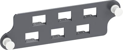 Cover plate FO with 6 LC Duplex