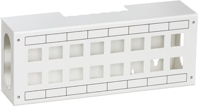 S-One pachboks 16P 2 rows wall-mounted white