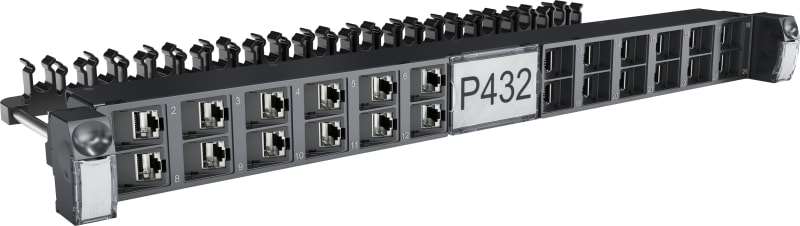 Schneider Electric Actassi 19-C Patch Panel Flat Angled 19" 1U 24PT S-OneDPM FTP/STP Empty VDIG321241B