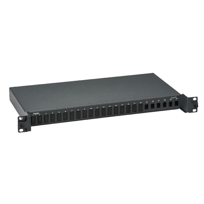 Schneider Electric Fibre patch panel, Actassi, 1U, 48-Fibre, LC duplex, unloaded ACTFM1UBLC48U