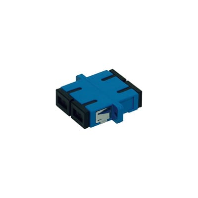 Schneider Electric SC duplex adaptor, Actassi, single mode, zirconia ceramic sleeve, plastic housing ACTFA2CSMZP