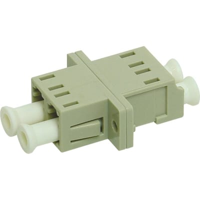 Schneider Electric LC duplex adaptor, Actassi, multi mode, zirconia ceramic sleeve, plastic housing ACTFA2LMMZP