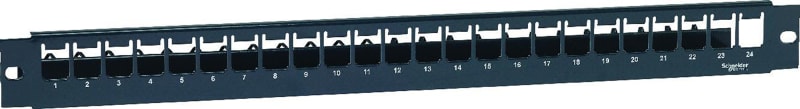 S-One patch panel fixed 1U 24P DPM dark grey (306110001)