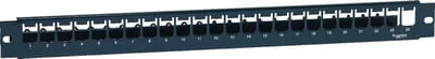 S-One patch panel fixed 1U 24P DPM dark grey