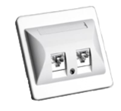 Walloutlet CAT. 6 KM8 2XRJ45 UTP