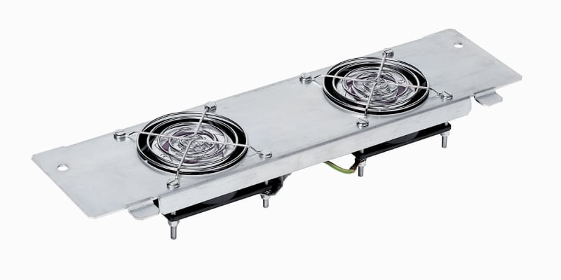 Schneider Electric NSYECVT2V440 Actassi - ventilation plate with 2 cut-outs with fan