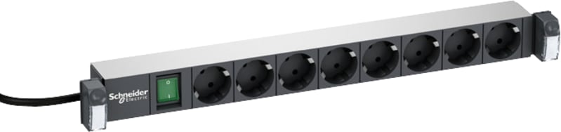 Schneider Electric Actassi 19" 1U Power Strip 8x Schuko 16 A (VDIG162731)