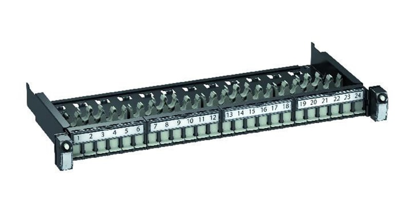 Schneider Electric Actassi 19-C Patch Panel Sliding Evo 19" 1U 24PT S-OneDPM FTP/STP Empty VDIG111241F