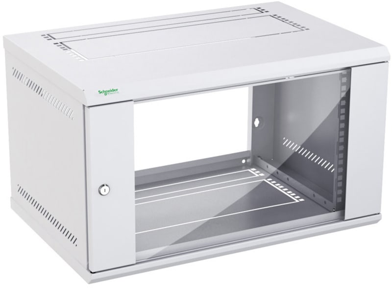 Schneider Electric Actassi KDB - Wall-Mounted KD Box 6U D400 F 19" Glazed NSYKDB6U4F