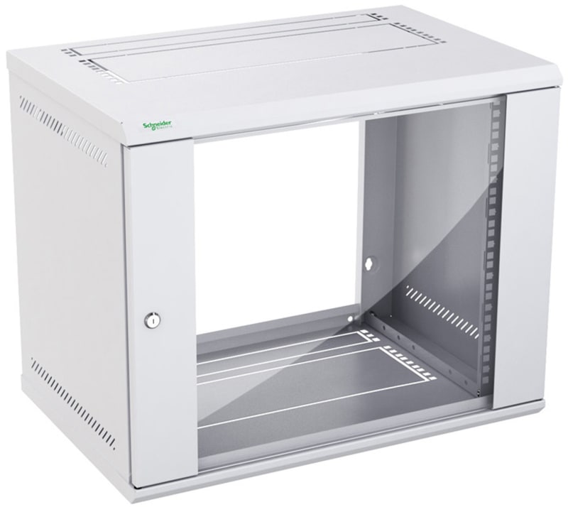Schneider Electric Actassi KDB - Wall-Mounted KD Box 9U D400 F 19" Glazed NSYKDB9U4F
