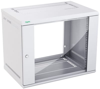 Schneider Electric Actassi KDB - Wall-Mounted KD Box 9U D400 F 19" Glazed NSYKDB9U4F