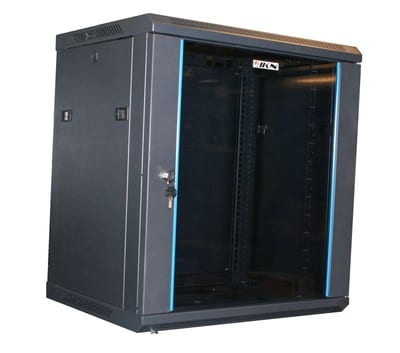 Wall-mount cabinet 19" 12HE Glassdoor