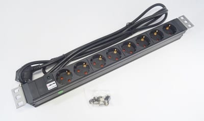 19" Powerlist 8X230V, 3M cable