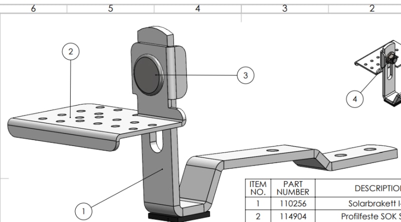 Solar Bracket SOK IN-315 (115016)