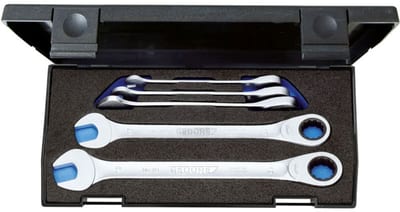 Ratchet wrench set 5 pcs 8-19 mm