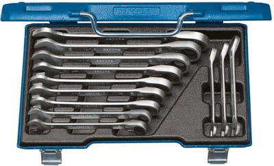 Ratchet wrench set 12 pcs 8-19 reversibel