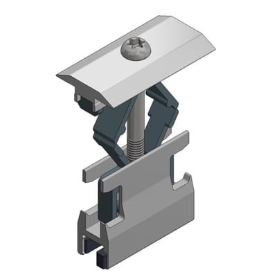 ALUMINIUM MID Panel Clamp ALUMINIUM Profile 28-50mm
