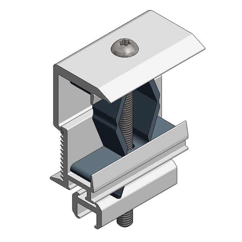 END Panel Clamp ALUMINIUM Profile 28-50mm (721552)