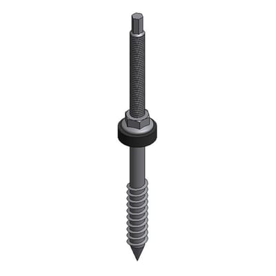 SS Hanger BOLT - M10X200MM Wooden Purlin