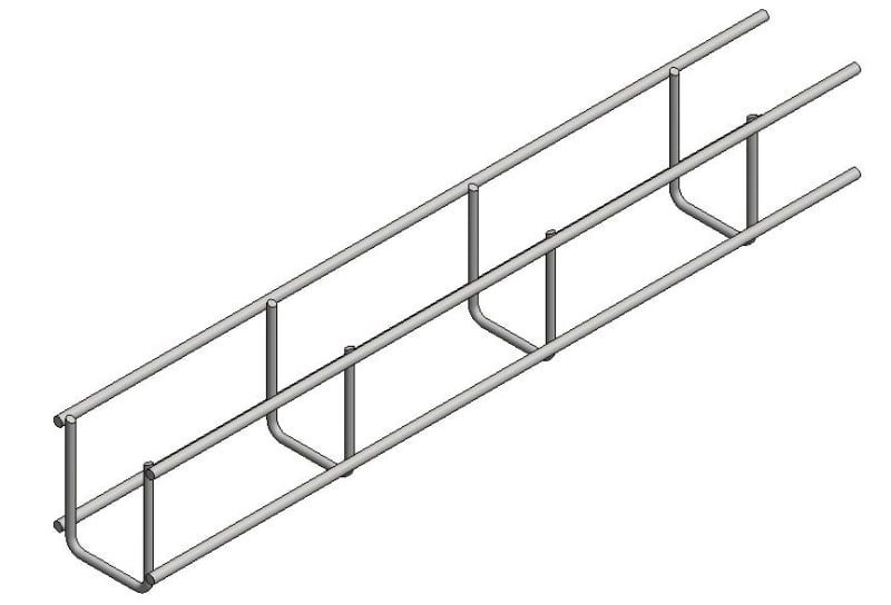 GALV Cable Basket B=50 H=60 L=3000mm (76010050603000)