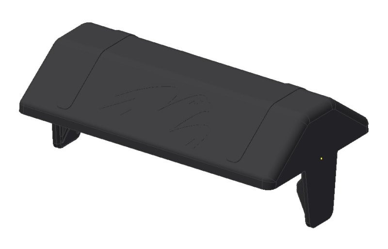 Plastic Cover Middle Clamp - Black (739006)