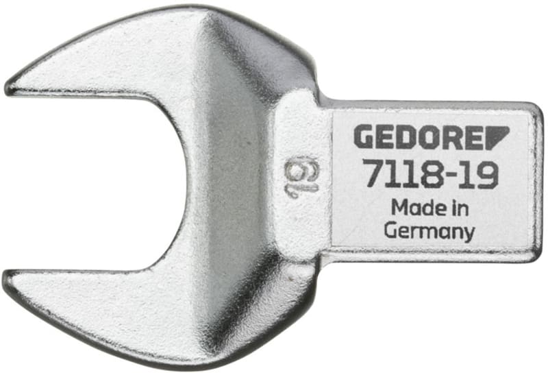 Gedore 7686180 open-end insert head 18 mm, 14 × 18 mm rectangular drive