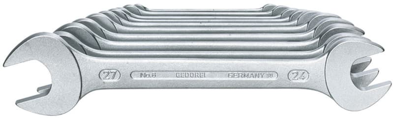 Gedore 6-10 Open-End Wrench Set 10 Pieces 6-27 mm