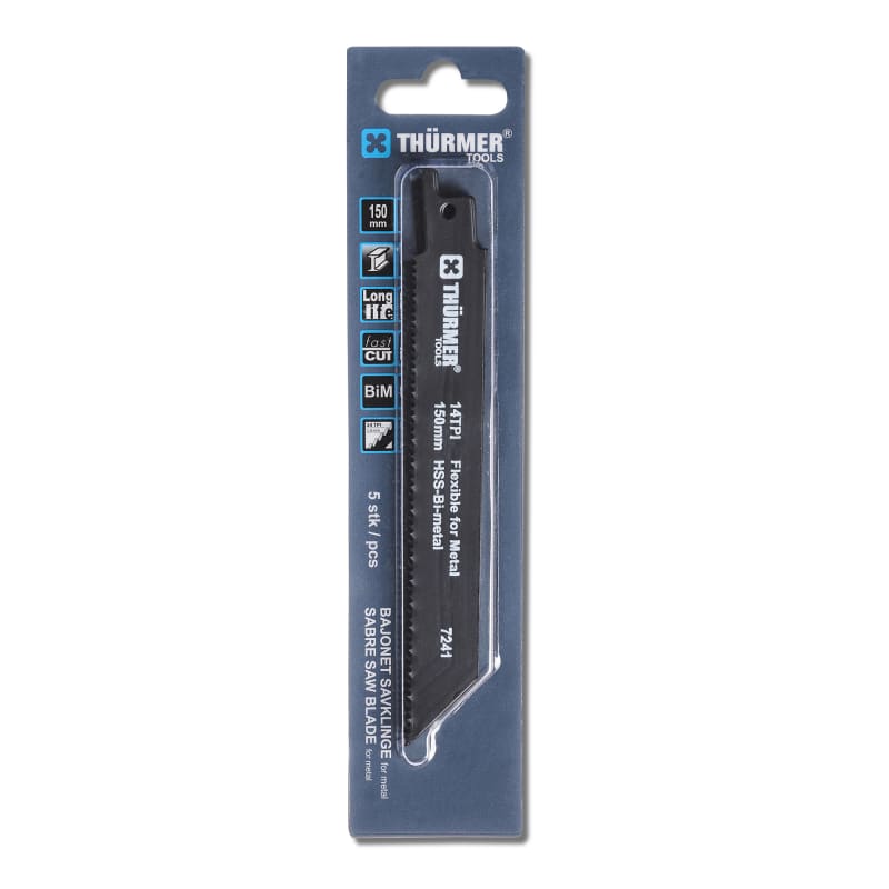 Reciprocating Saw Blade A5 Metal/ALCU/ PIPE 150 MM (7241)