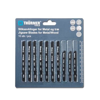 Jigsaw Blade SET Metal/TRE/Plastic 10 PCS