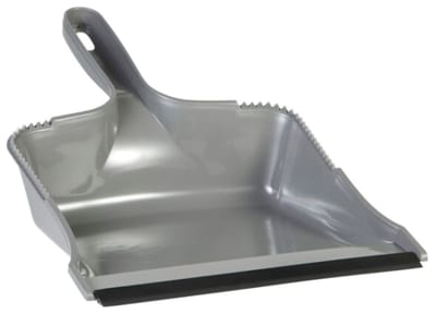 Vikan Dustpan with Rubber Lip, 210 mm, Grey