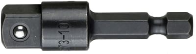 Adapter 3/8" square - 1/4" hex