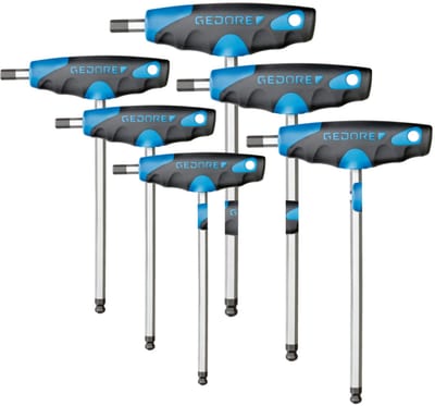 Hex key set T-handle 8 pcs