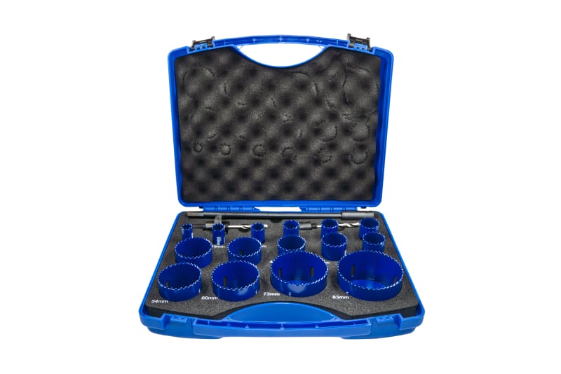 Thürmer Tools 9703Z23 Bi-Metal Hole Saw Set, 16-83 mm, with Adapters