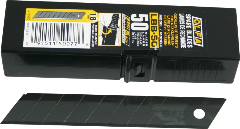 Knifeblade Black 18mm (50) (20450077)