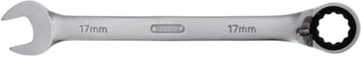 Spanner with ring ratchet 17mm