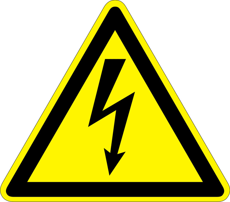 Decal Danger Electric symb (V01D135)