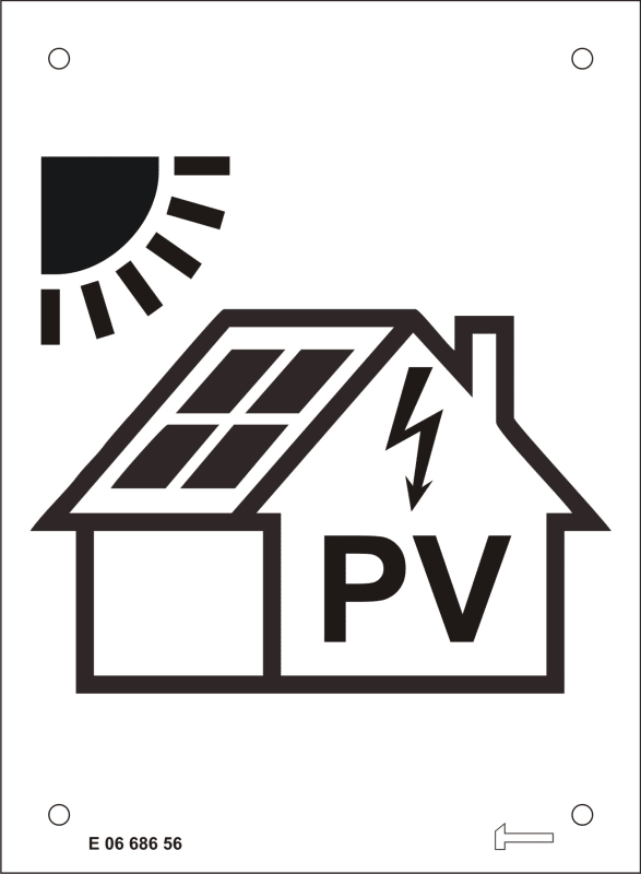 Sign for solar cell Al (V5308043)