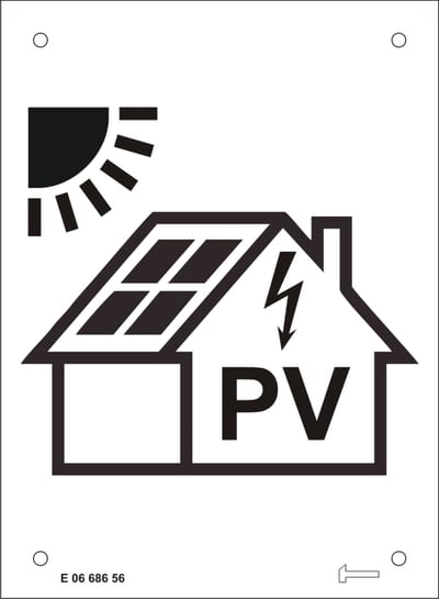 Sign for solar cell Al