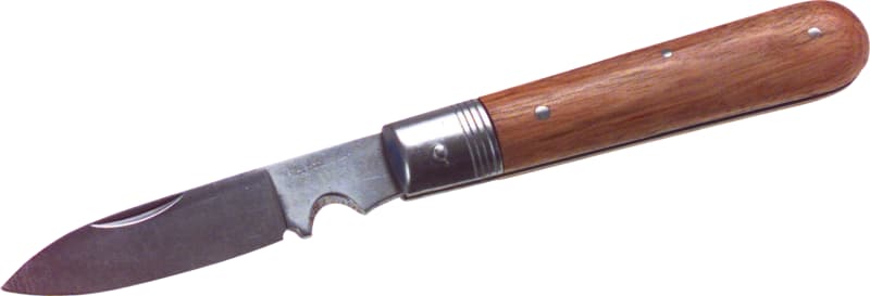 Cimco 2241 Folding Cable Knife with Wooden Handle (120052)