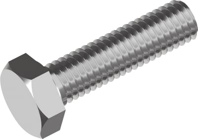 HEX BOLT 10X60MM without NUT Stainless