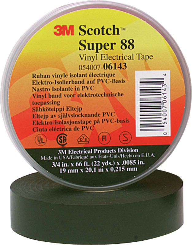 TAPE 88 PVC Black 25MMX20M (7000058250)