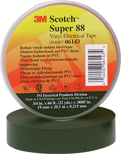 TAPE 88 PVC Black 25MMX20M