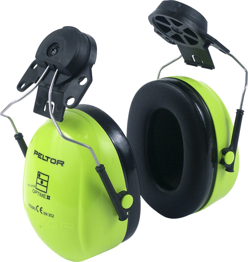 3M Peltor Optime II Hi-Viz Helmet-Mounted Ear Defenders (7000038210)