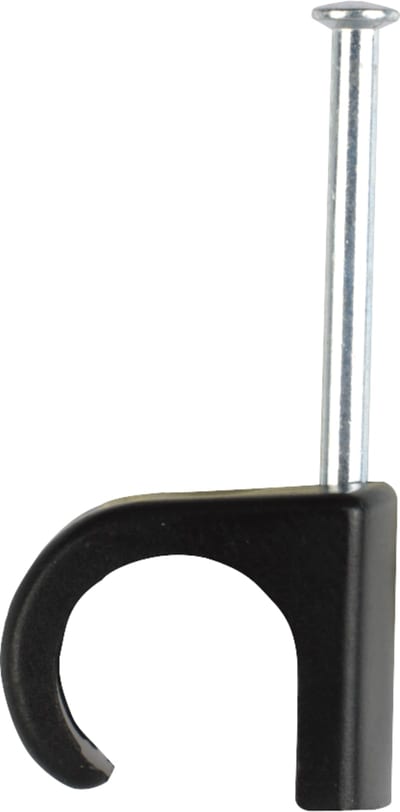 Clips Round M7-10 Black NAIL 25mm