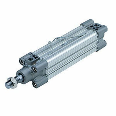 ISO cylinder, bore 32 mm, stroke 80 mm