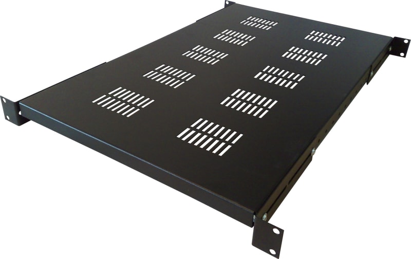 19" 4 PKT. Shelf 1U/672 Black (95195)