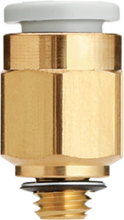 MALE Connector TUBE 4mm M5 Brass